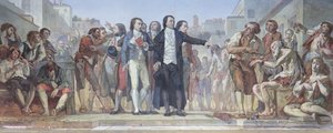 Philippe Pinel (1745-1826) libérant les aliénés de leurs chaînes à l